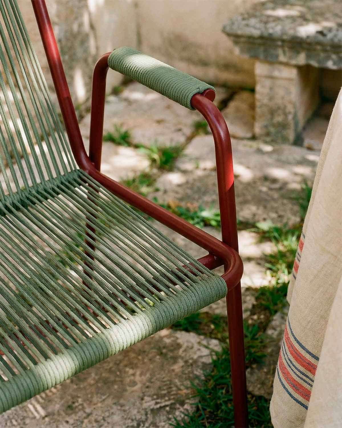 Silla de Exterior con Reposabrazos de Metal y Cuerda Mayailer, imagen de galer&iacute;a 6