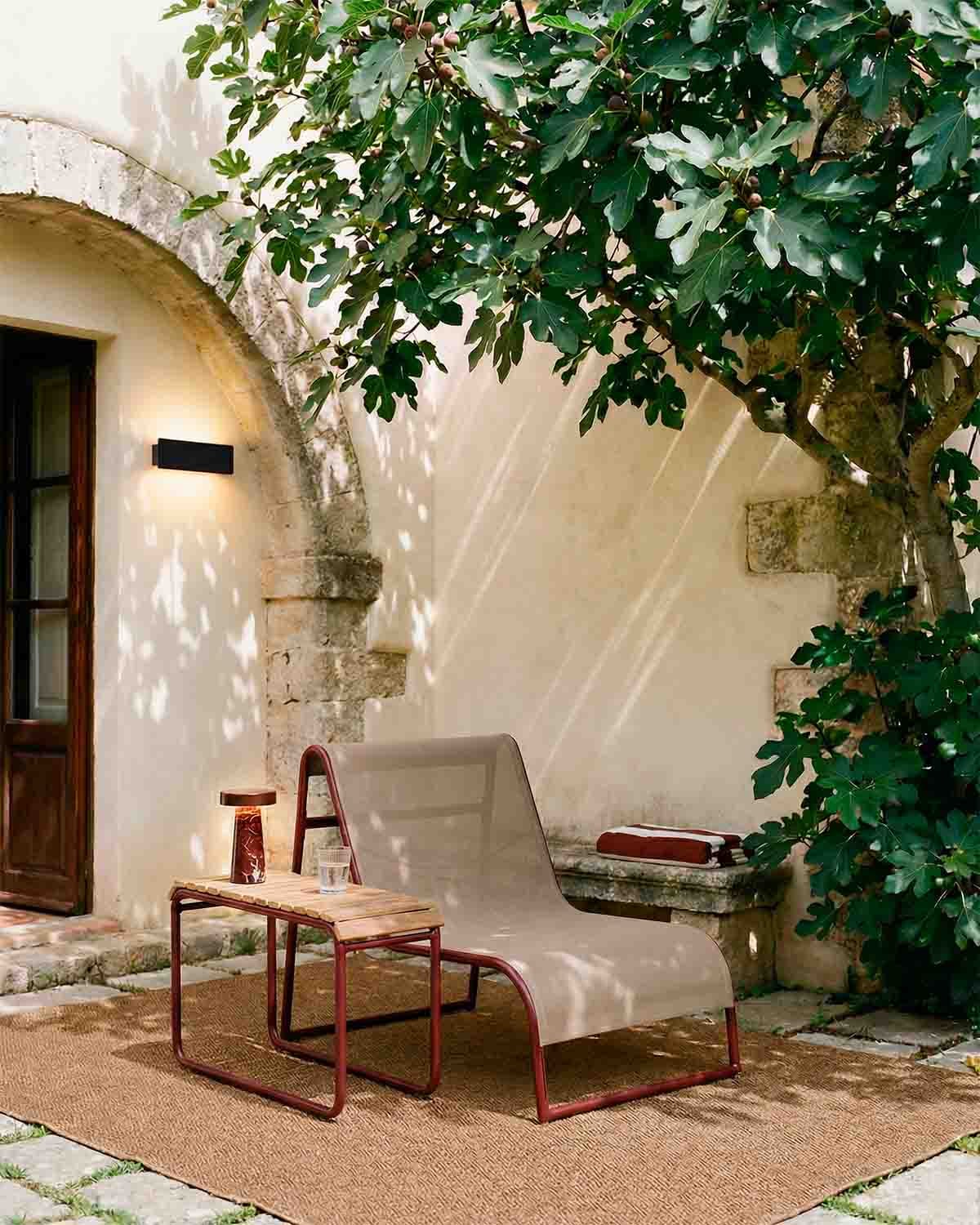 Set de Sillón de Jardín con Mesa Auxiliar de Aluminio Dreisi, imagen de galer&iacute;a 2