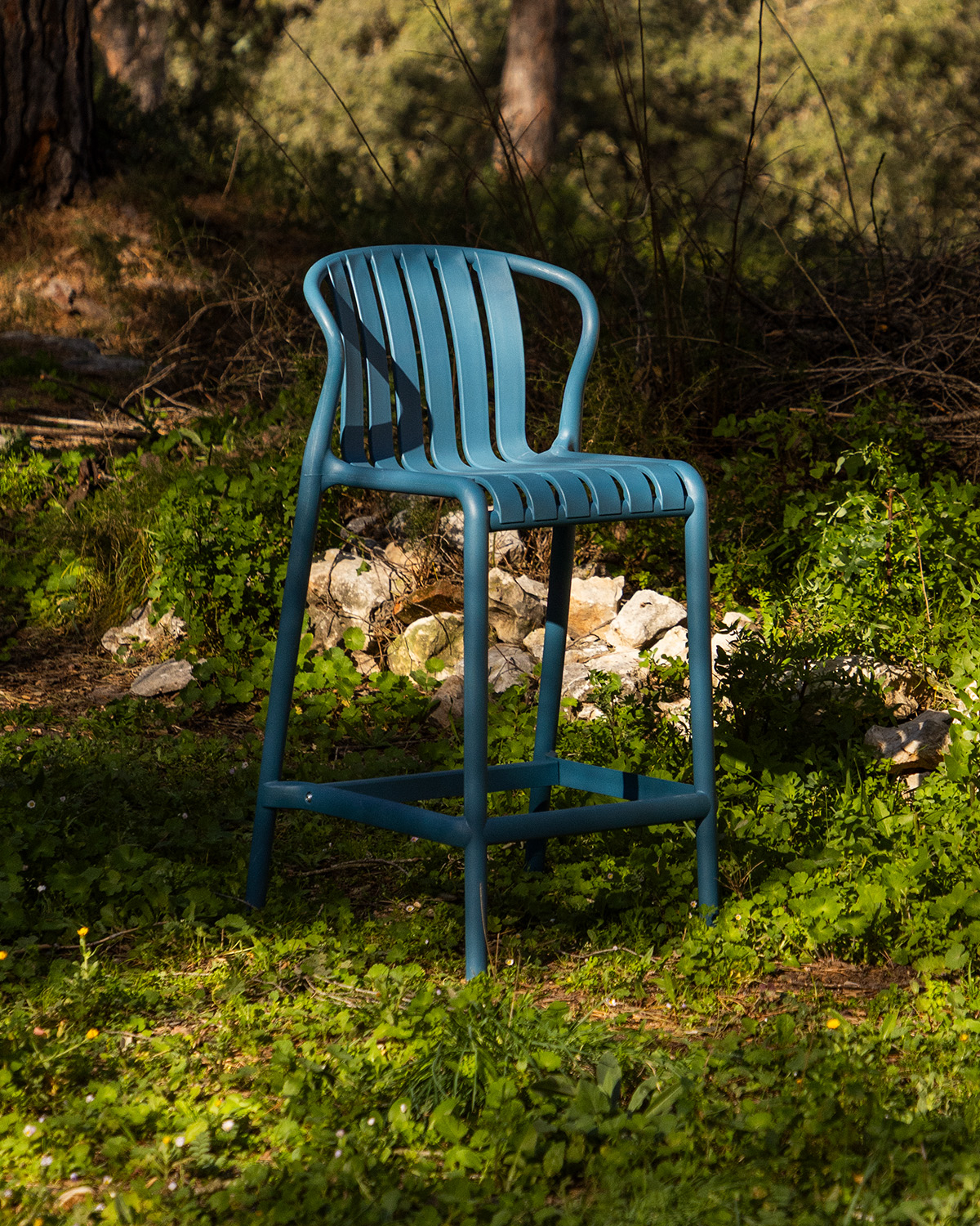 Taburete Alto de Exterior de Polipropileno (65 cm) Baztan, imagen de galer&iacute;a 2