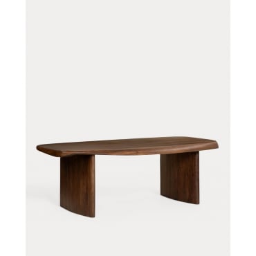 Mesa de Comedor de Madera de Mango (220x110 cm) Orlean Mango Oscuro - The Masie