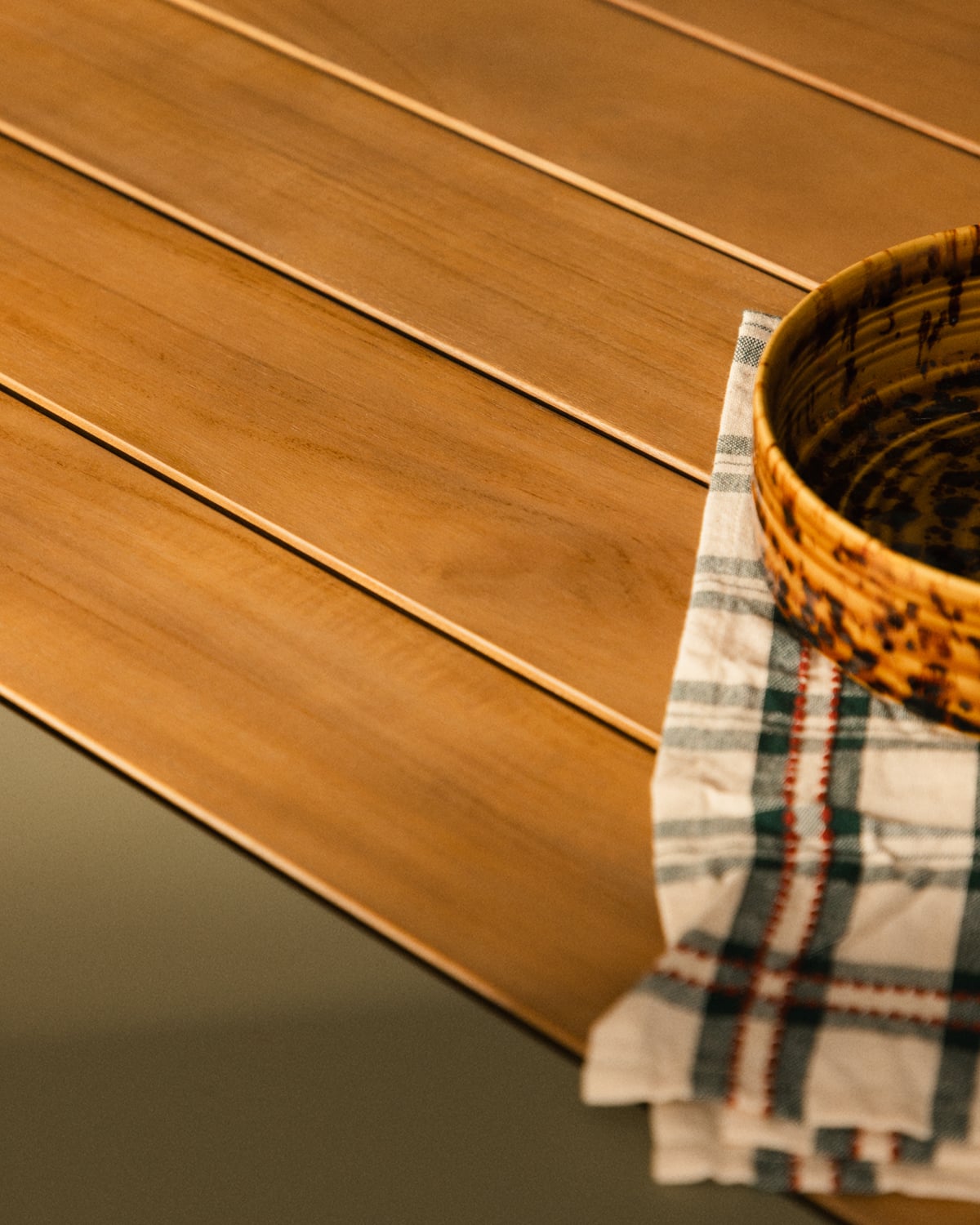 Mesa de Comedor Rectangular de Metal y Madera de Teca (220x110 cm) Lirae, imagen de galer&iacute;a 6