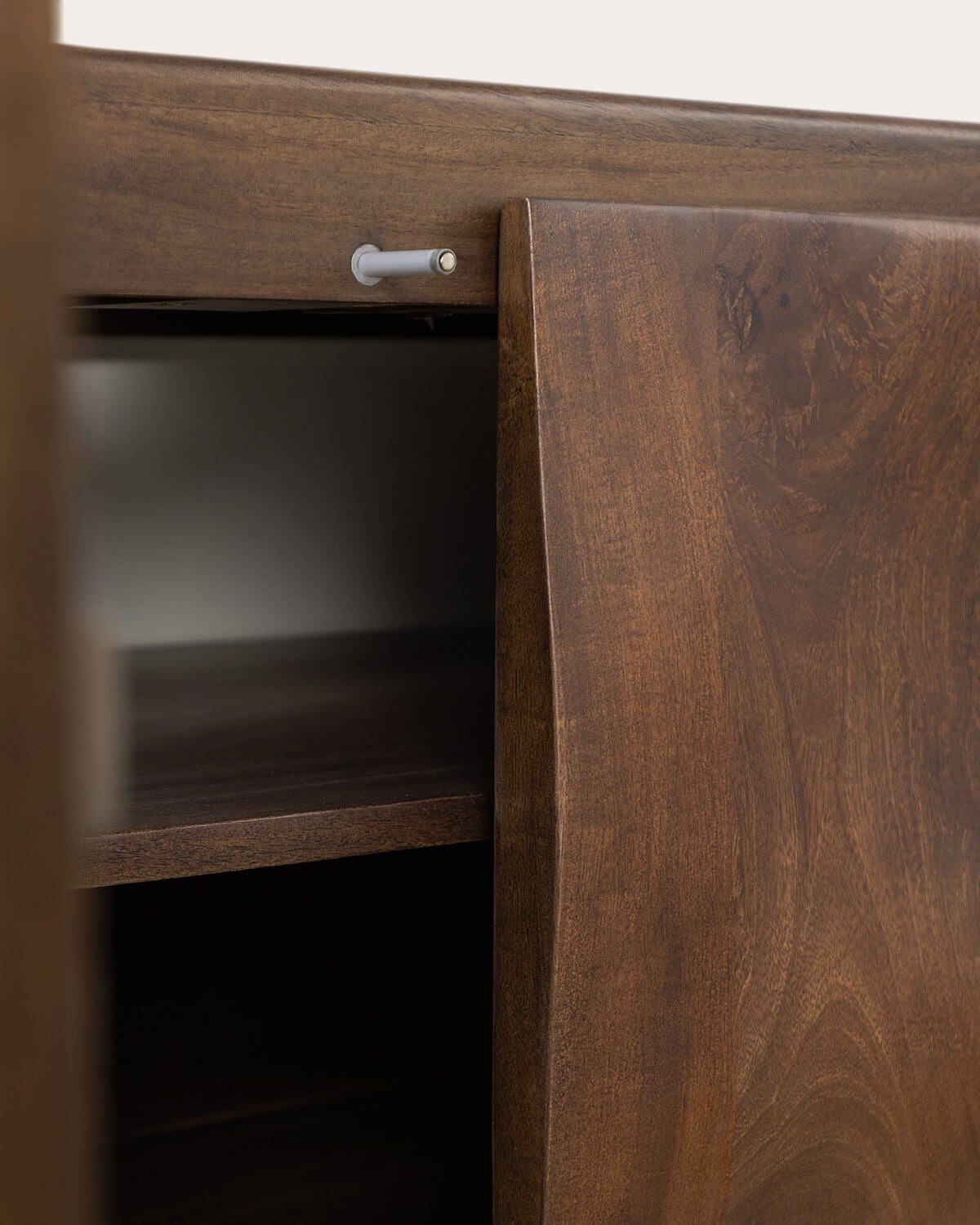Mueble de baño suspendido 2 puertas 90x45 cm de madera de mango Orlean, imagen de galer&iacute;a 8