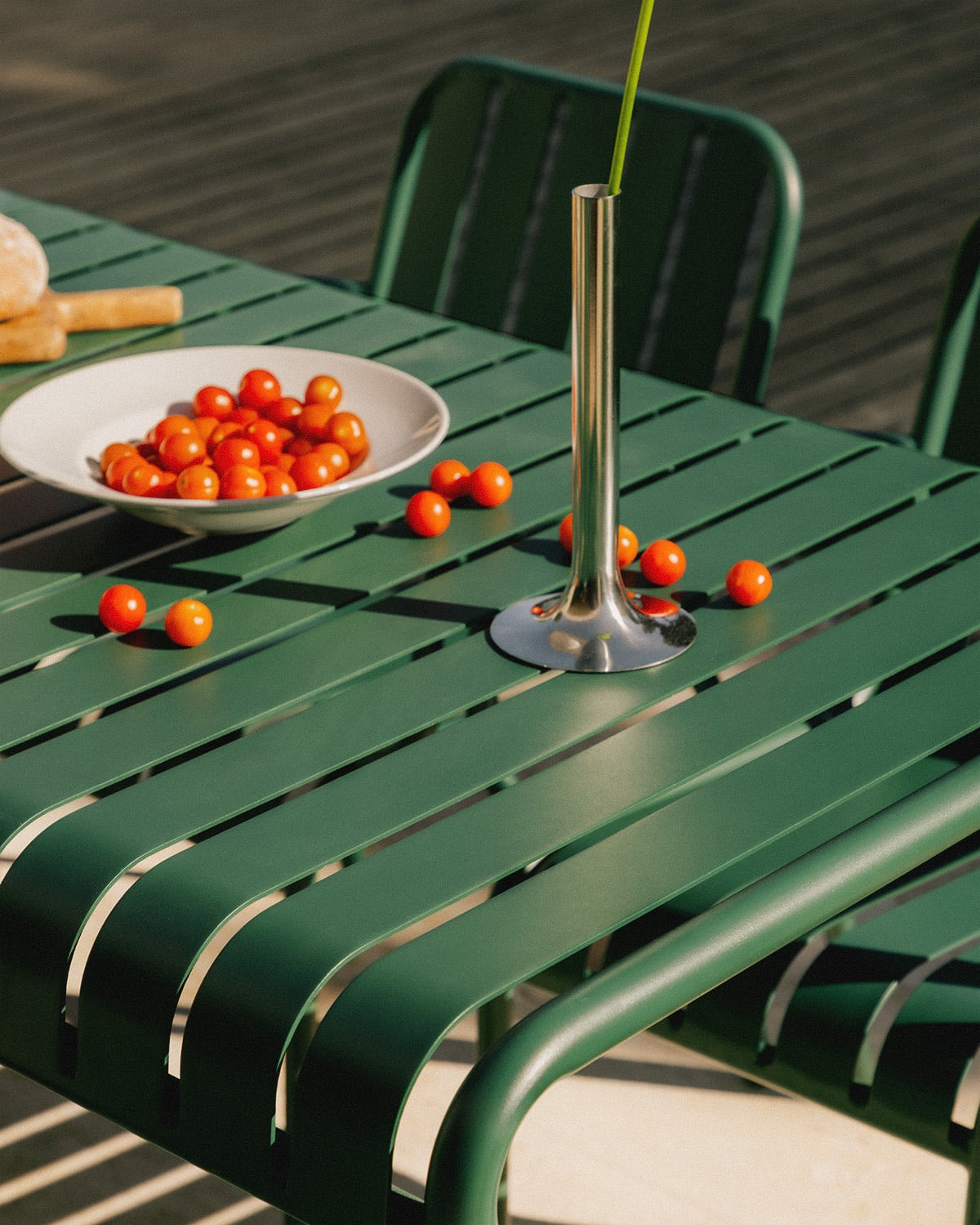 Set de Mesa Rectangular (130x80 cm) y 6 Sillas con Resposabrazos de Metal Tavo, imagen de galer&iacute;a 3