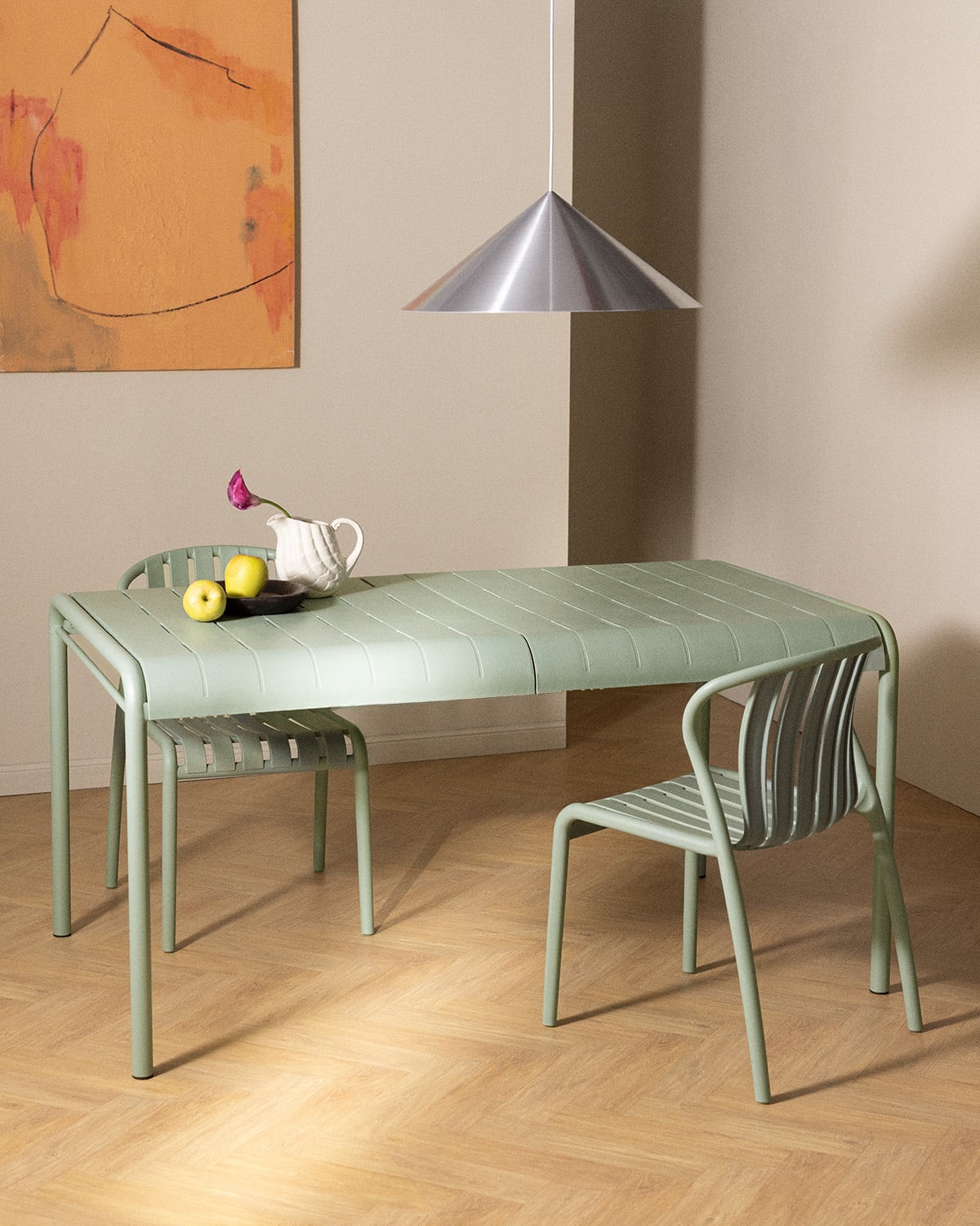 Mesa de Comedor Rectangular de Metal y Polipropileno (155x90 cm) Baztan, imagen de galer&iacute;a 2