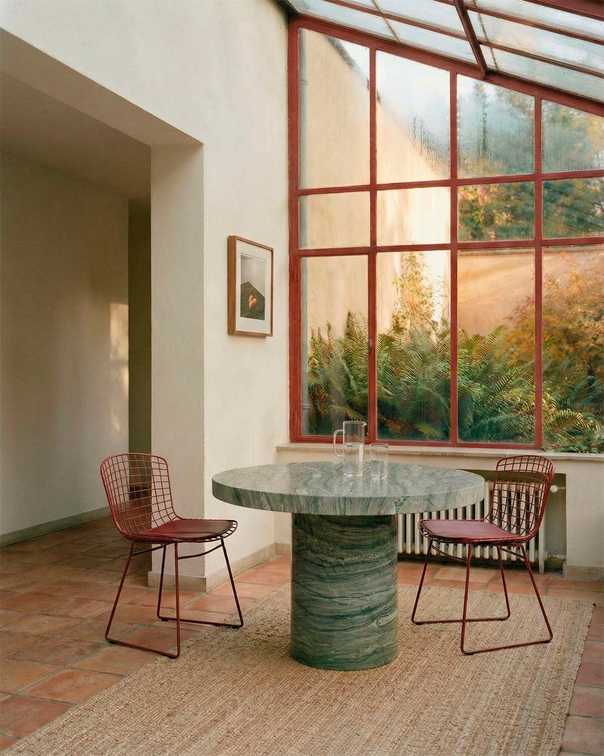 Mesa de Comedor Redonda de Hormigón (Ø120 cm) Mathis, imagen de galer&iacute;a 2