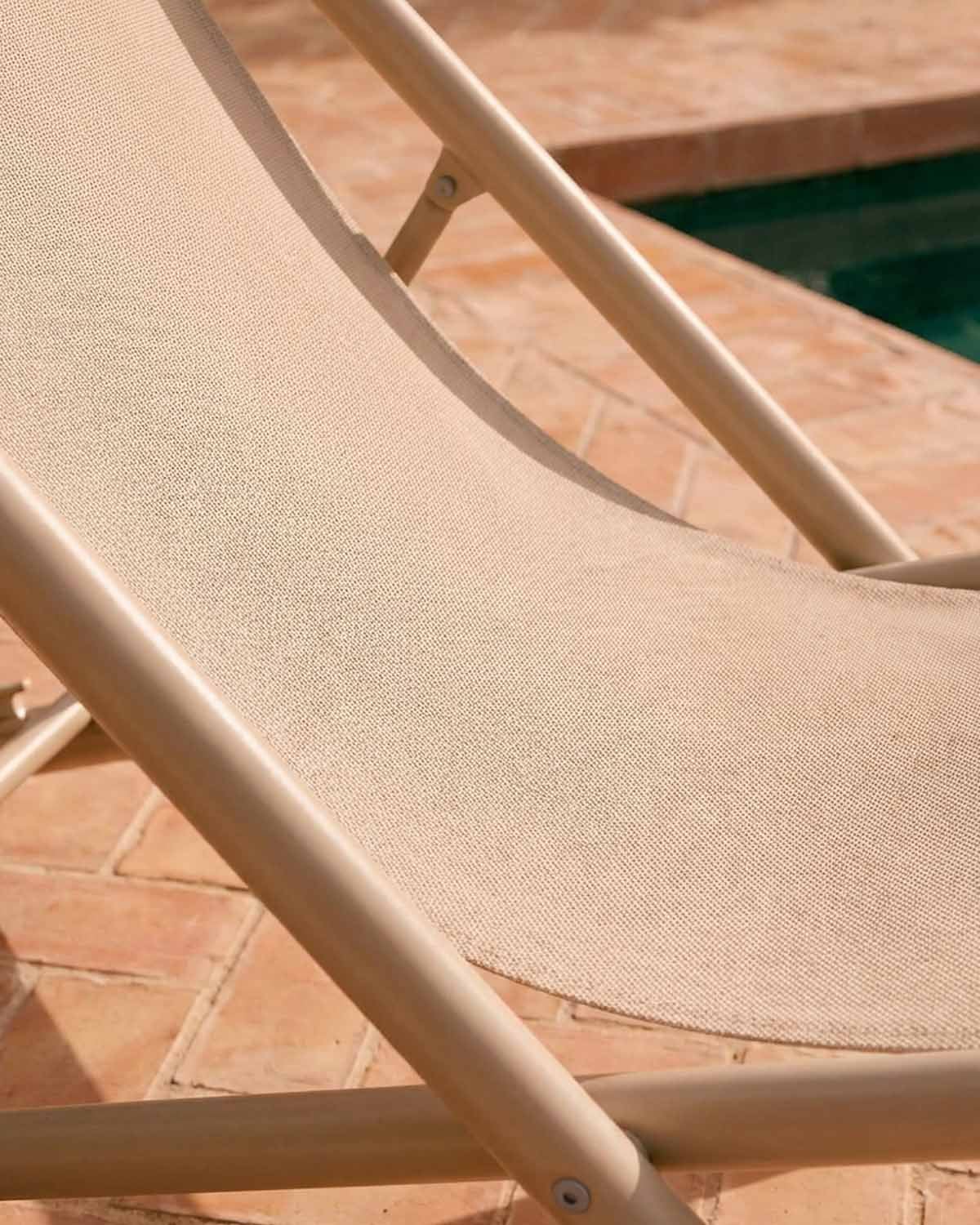 Hamaca Reclinable de Metal y Tela Ohiane, imagen de galer&iacute;a 3