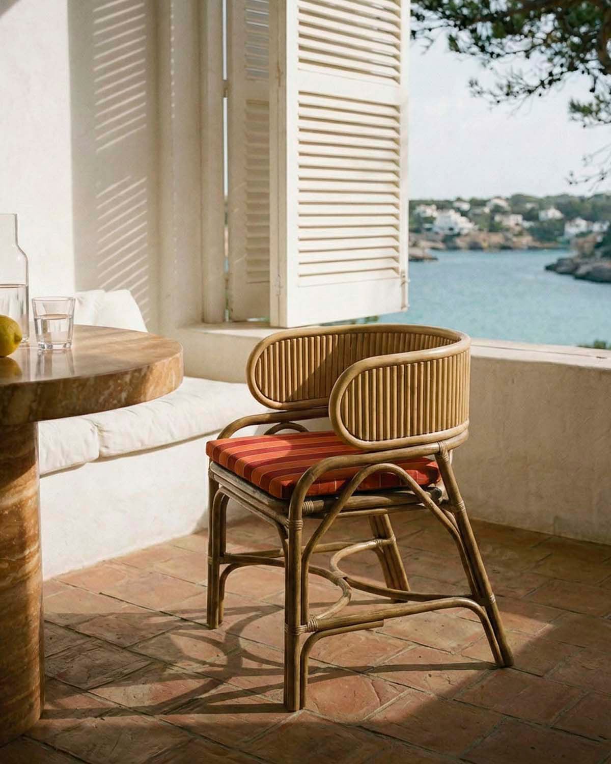Silla de Exterior de Ratán Natural Dozza, imagen de galer&iacute;a 2