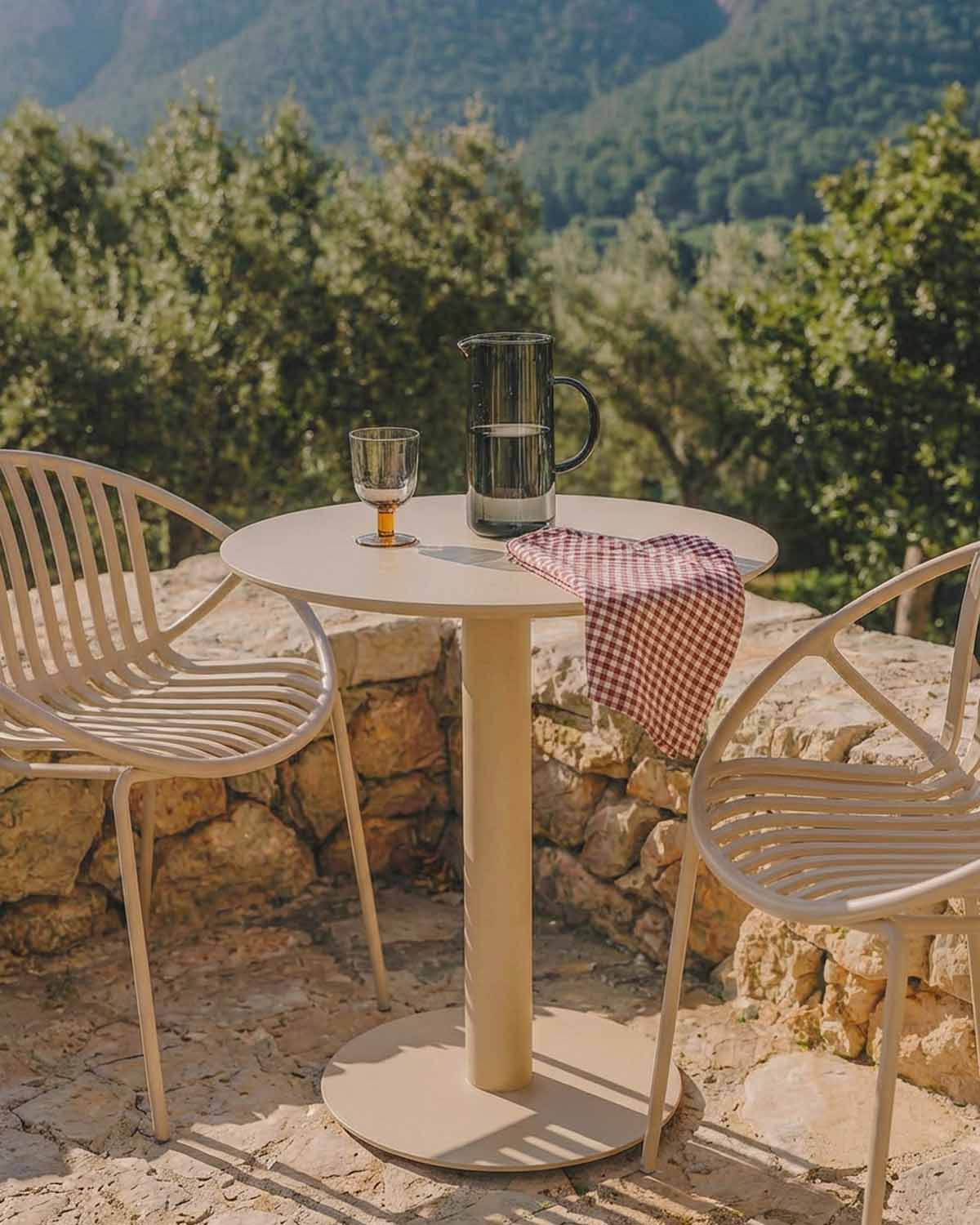 Mesa de Exterior Redonda de Metal (Ø70 cm) Banon, imagen de galer&iacute;a 2