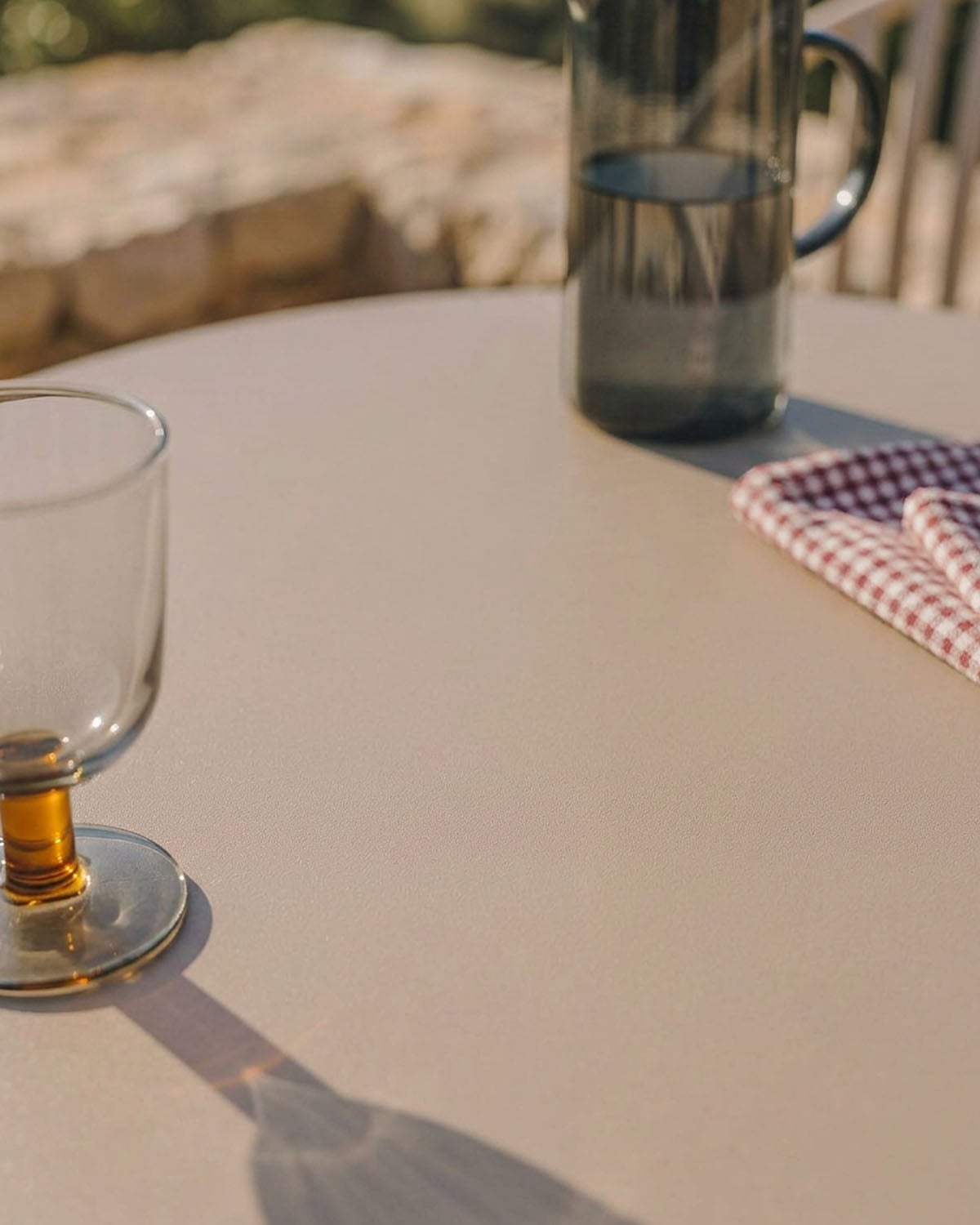 Mesa de Exterior Redonda de Metal (Ø70 cm) Banon, imagen de galer&iacute;a 3