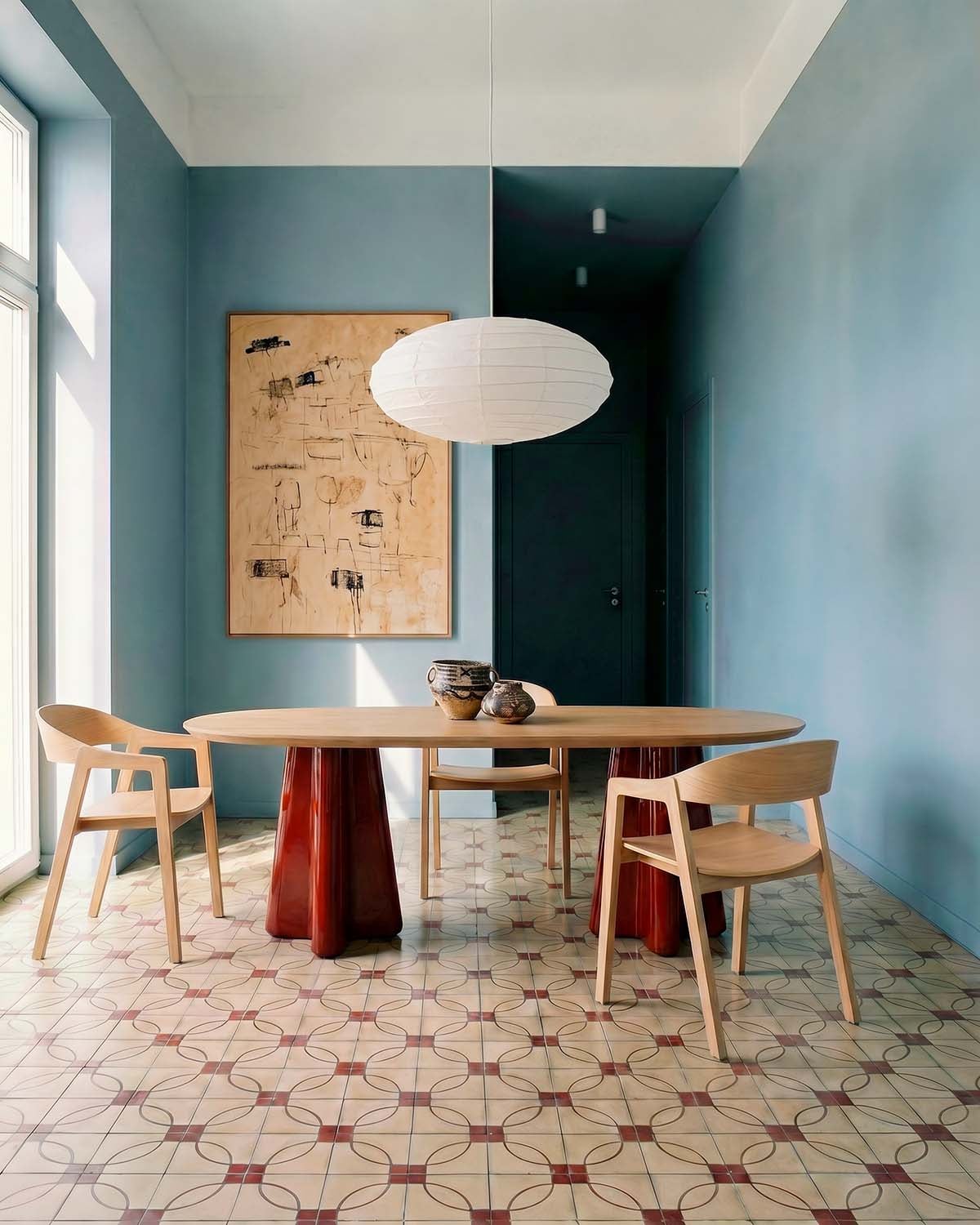 Mesa de Comedor Ovalada de Madera (220x110 cm) Roxenna, imagen de galer&iacute;a 2