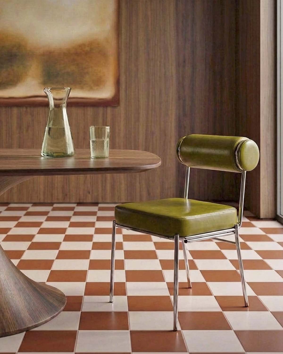 Silla de Comedor de Polipiel y Metal Elin , imagen de galer&iacute;a 2