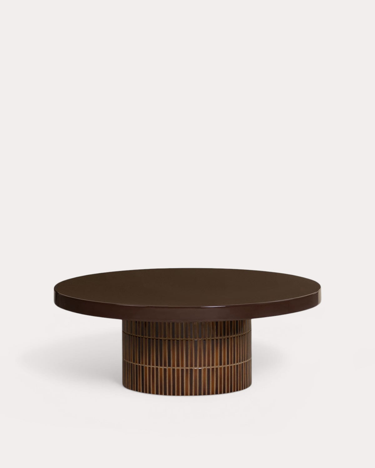 Mesa de Centro de Exterior Redonda de Hormigón (Ø90 cm) Banus, imagen de galer&iacute;a 1