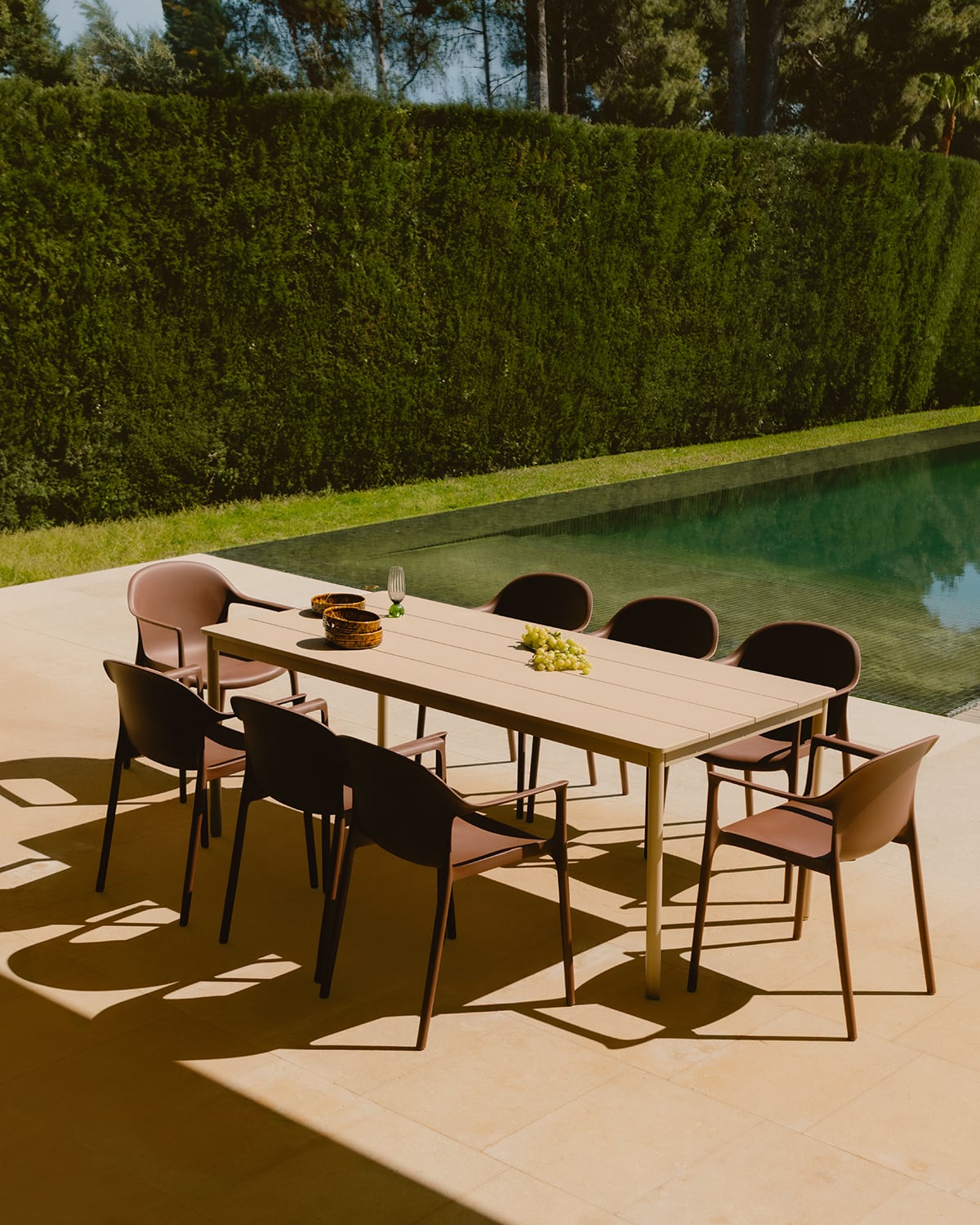 Mesa de Exterior Rectangular de Metal (200x90 cm) Dessie, imagen de galer&iacute;a 2