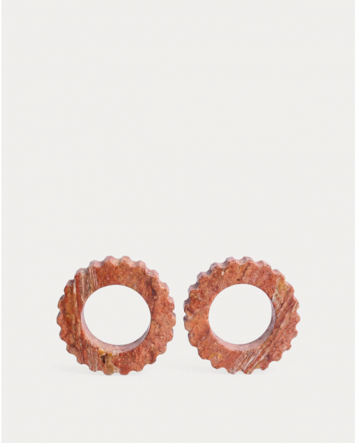 Set de Ø5 cm 2 servilleteros de mármol Neidka