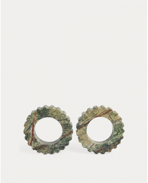 Set de 2 Servilleteros de Mármol (Ø5 cm) Neidka