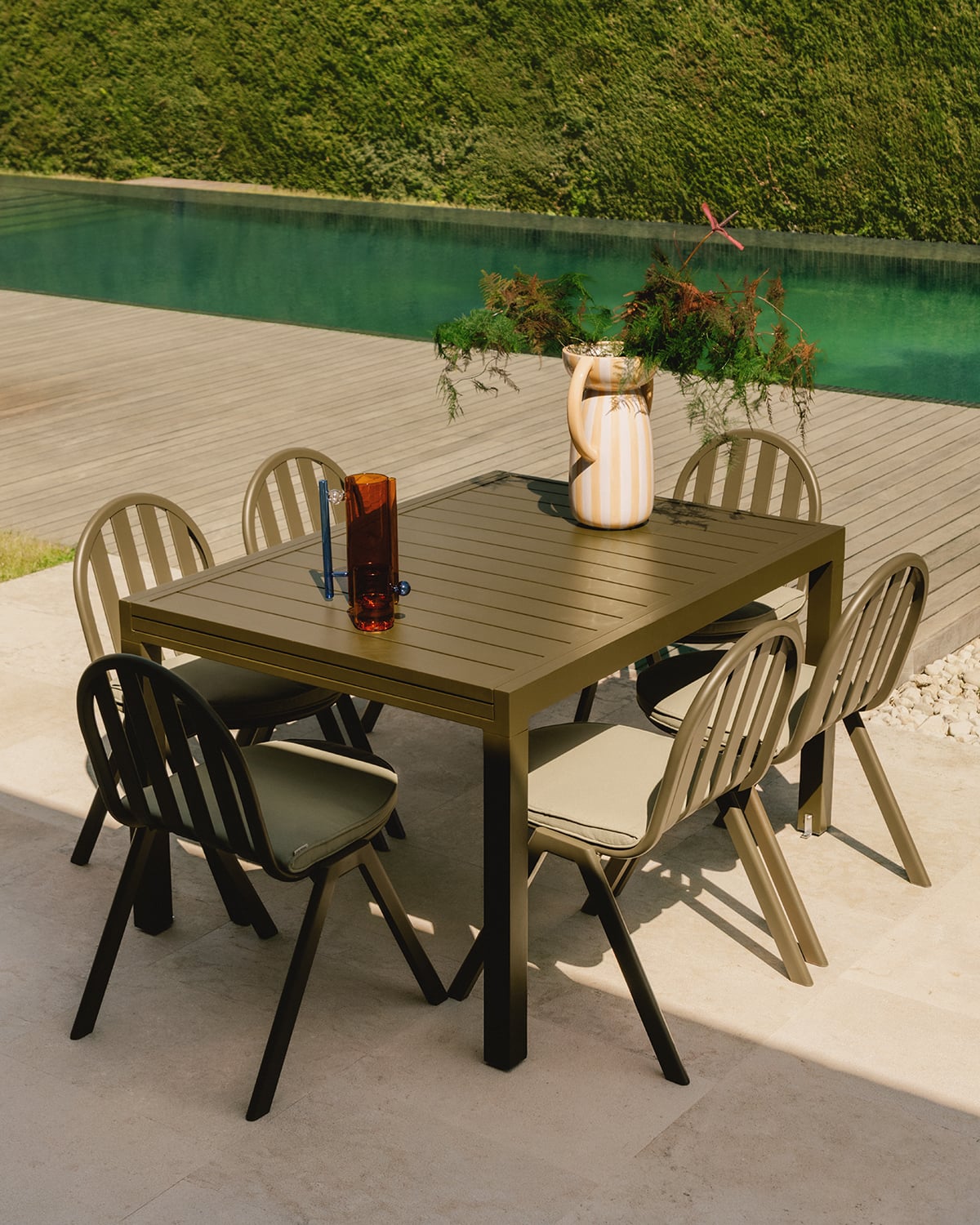 Mesa Extensible Rectangular de Exterior de Aluminio (135-265x100 cm) Seila, imagen de galer&iacute;a 2