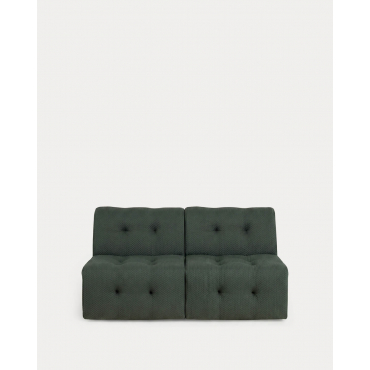Sofá Modular Envasado al Vacío 2 Piezas Módulo Central de Tela Nahual Verde Grove - The Masie