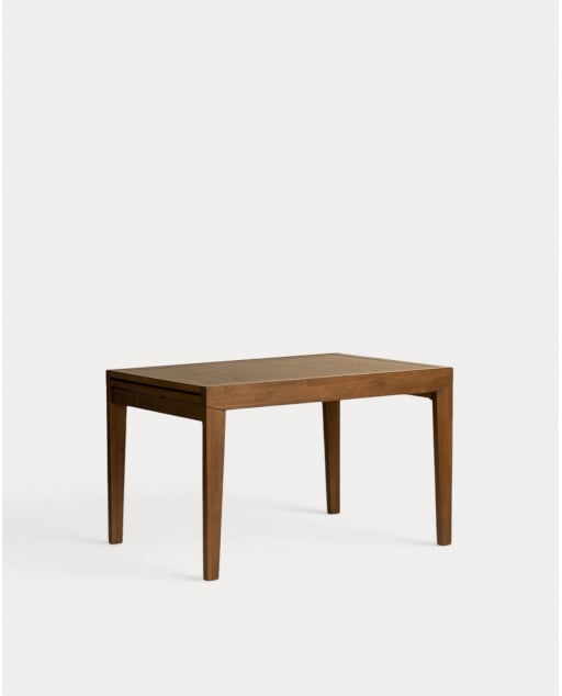 Mesa extensible rectangular 120-240x90 cm de comedor de madera Ronny