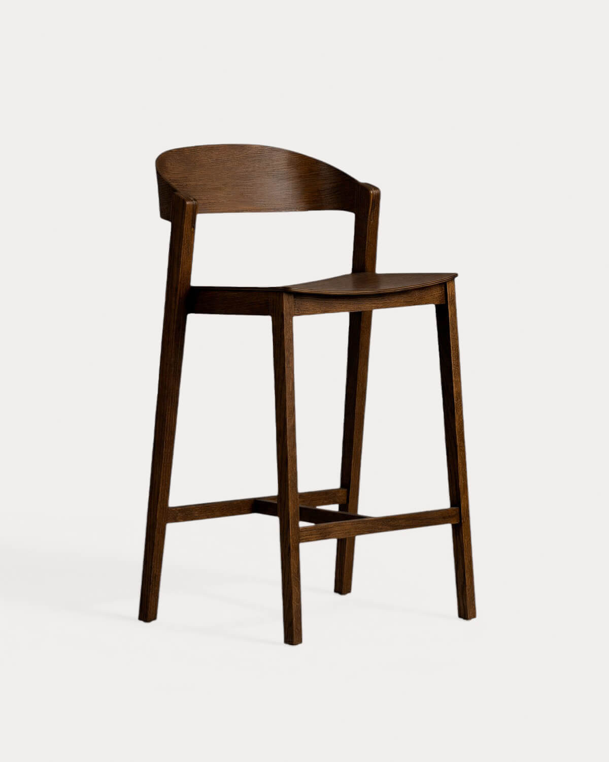 Taburete Alto de Madera de Roble (65 cm) Laly, imagen de galer&iacute;a 1