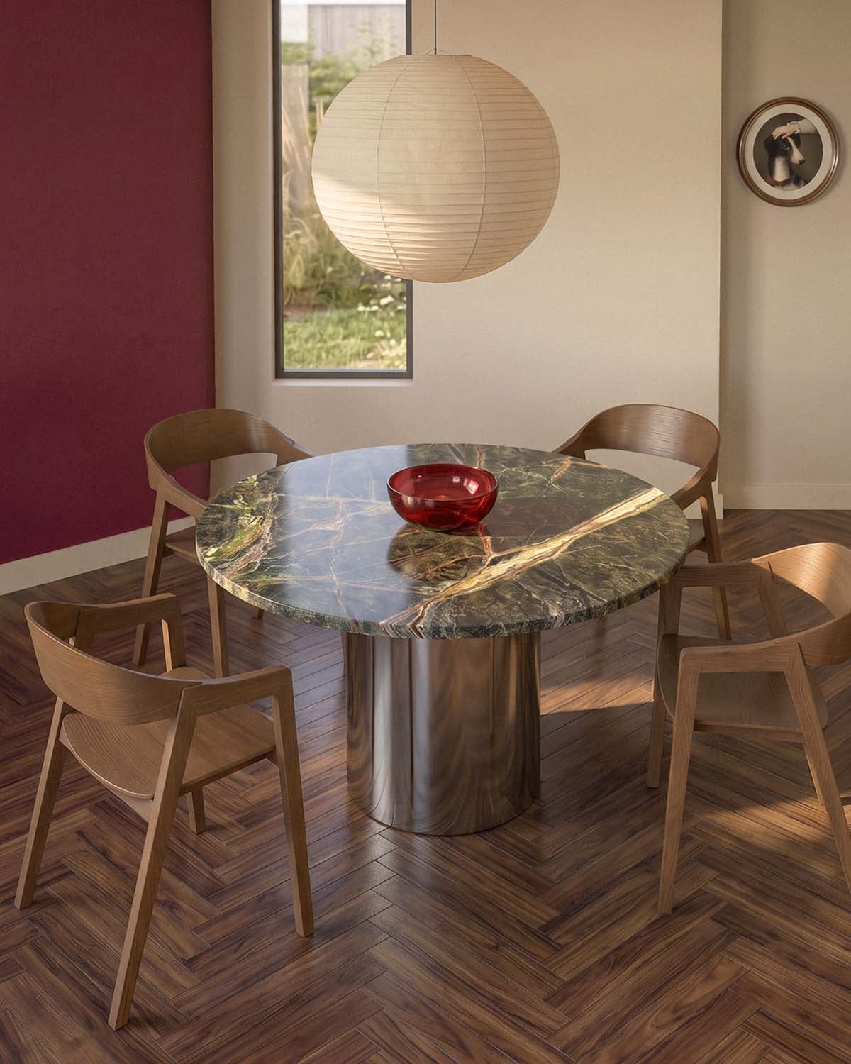 Mesa de Comedor Redonda (Ø130 cm) Revna, imagen de galer&iacute;a 2