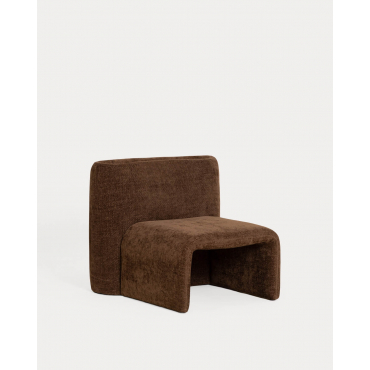 Pack 2 Sillones de Madera y Tela Misha Marrón Chocolate - The Masie
