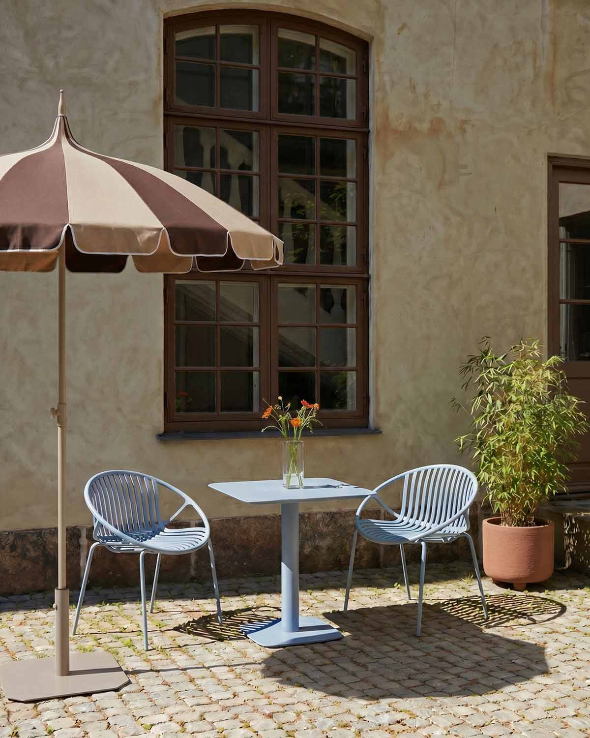 Set de Mesa Cuadrada de Metal (70x70 cm) Zoilo y 2 Sillas de Polipropileno Anier de Exterior, imagen de galer&iacute;a 14