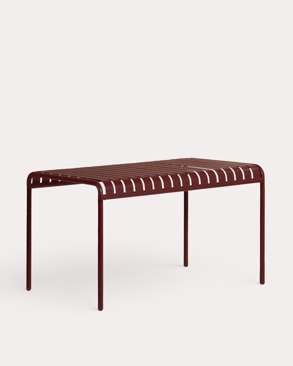 Set de mesa rectangular 130x80 cm y 2 bancos de metal tavo de Exterior, imagen de galer&iacute;a 6
