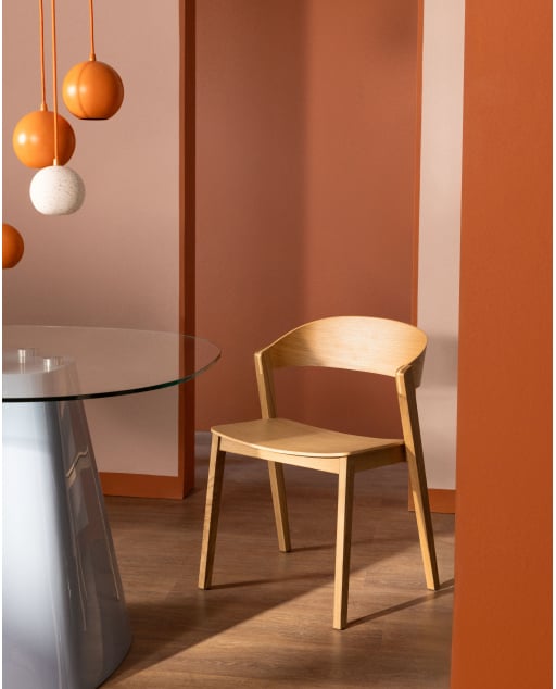 Silla de Comedor de Madera de Roble Laly