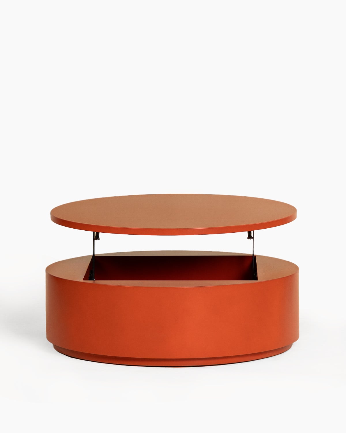 Mesa de centro elevable redonda Ø90 cm de madera Maele, imagen de galer&iacute;a 4