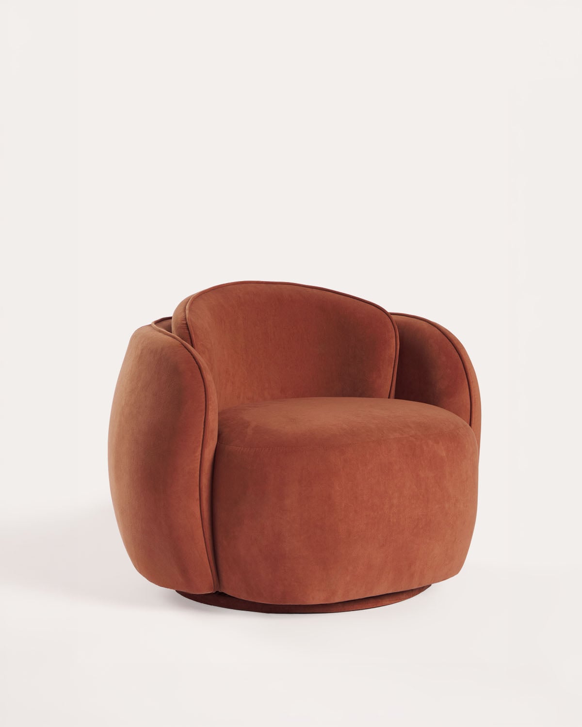 Sillón giratorio de tela Rogan, imagen de galer&iacute;a 1