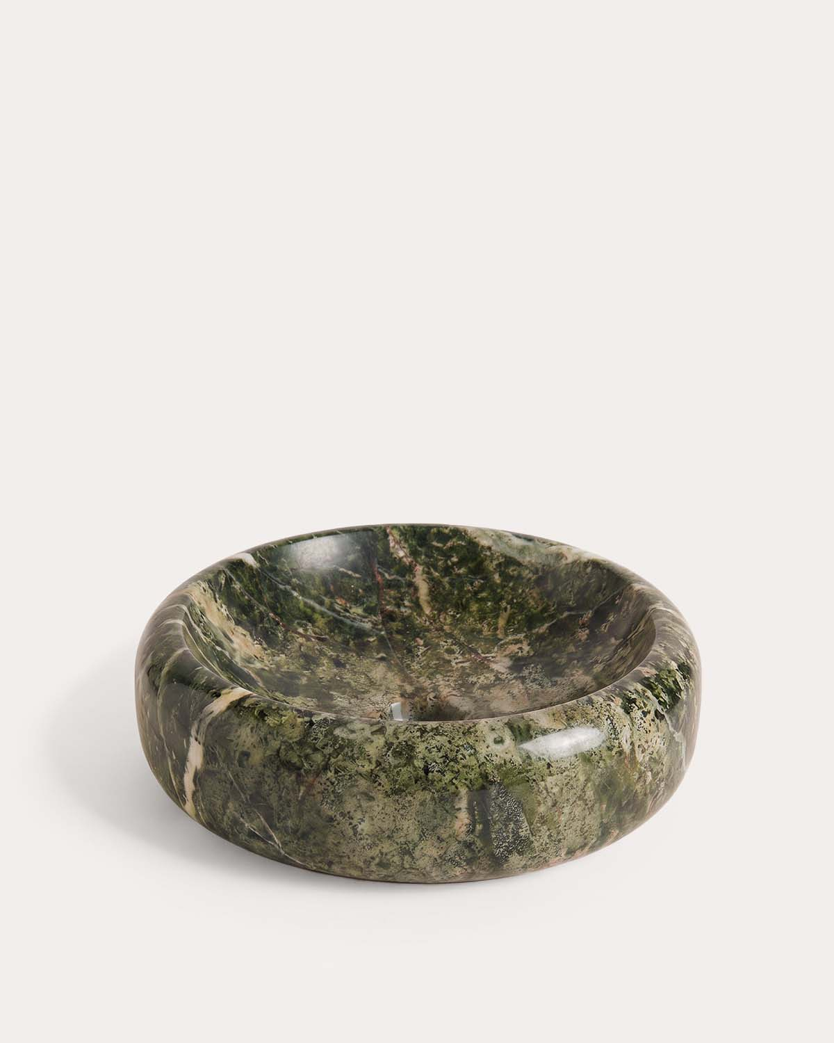 Lavabo redondo Ø42 cm de mármol Saskia, imagen de galer&iacute;a 1