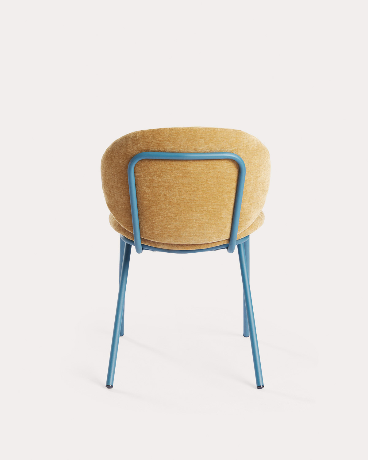 Silla de comedor de metal y tela Mirabal, imagen de galer&iacute;a 5