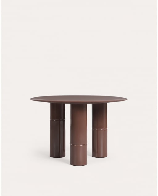 Mesa de comedor redonda Ø120 cm de madera Nonila