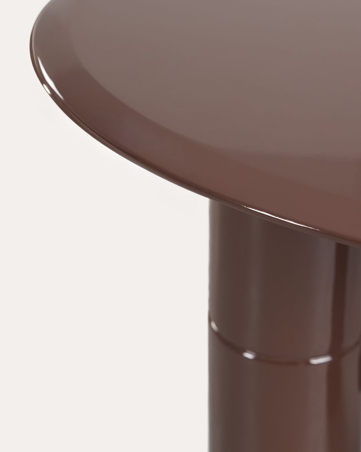 Mesa de comedor redonda Ø120 cm de madera Nonila, imagen de galer&iacute;a 5