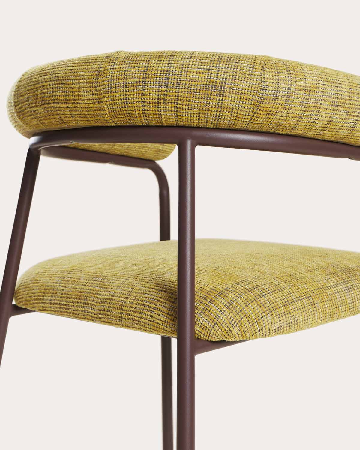 Silla de Comedor de Metal y Tela Eiprel, imagen de galer&iacute;a 4