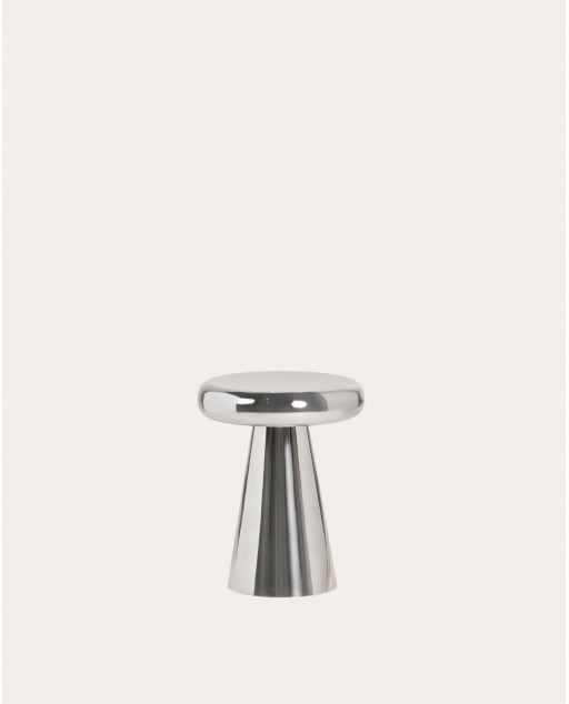 Mesa auxiliar redonda Ø40 cm de metal Rhea