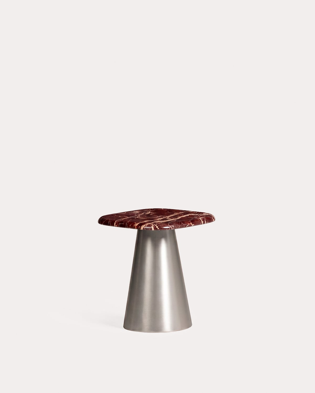 Mesa auxiliar cuadrada 40x40 cm de metal Geaxi, imagen de galer&iacute;a 1