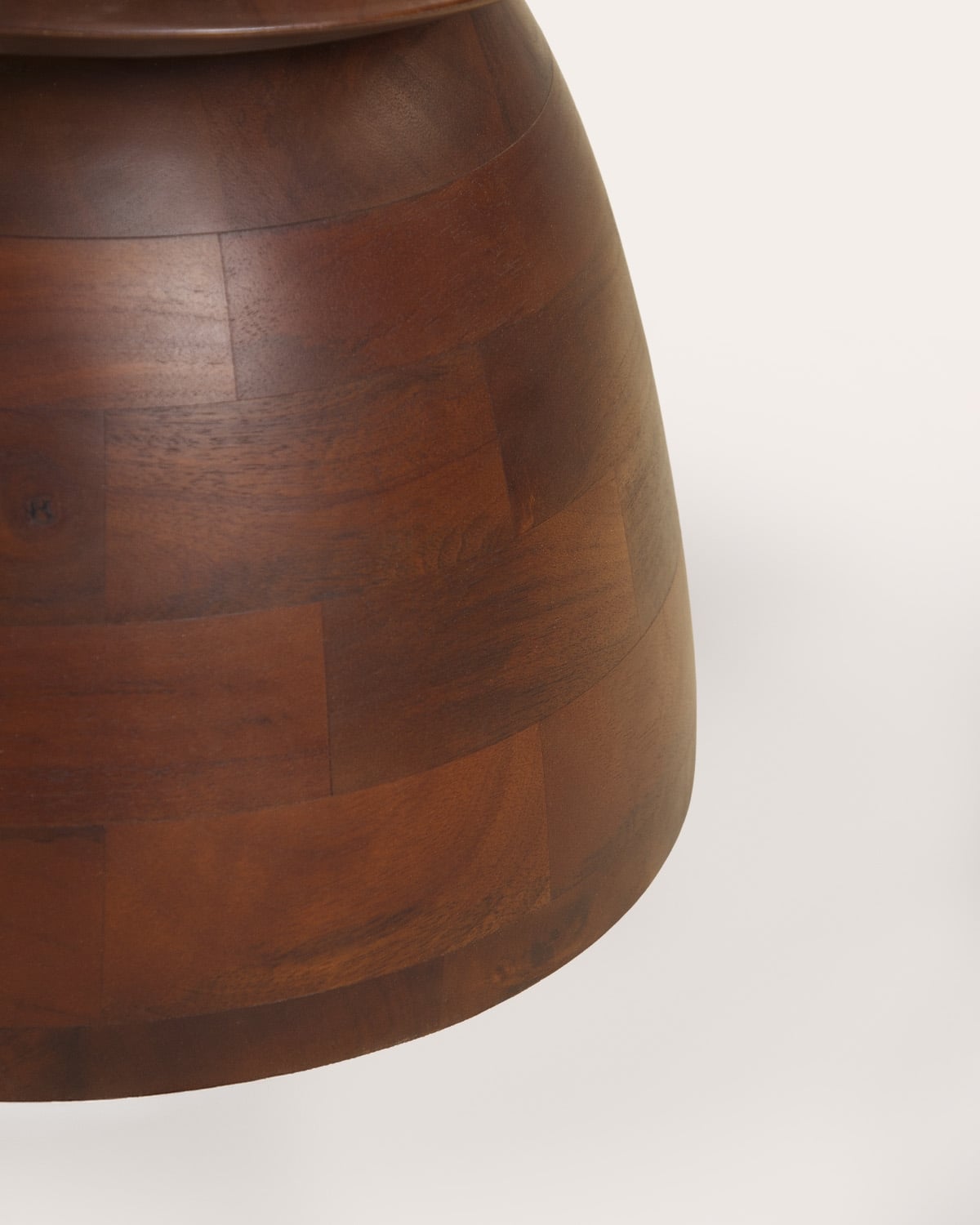 Mesa de comedor redonda Ø120 cm de mármol y madera de mango Erato, imagen de galer&iacute;a 5