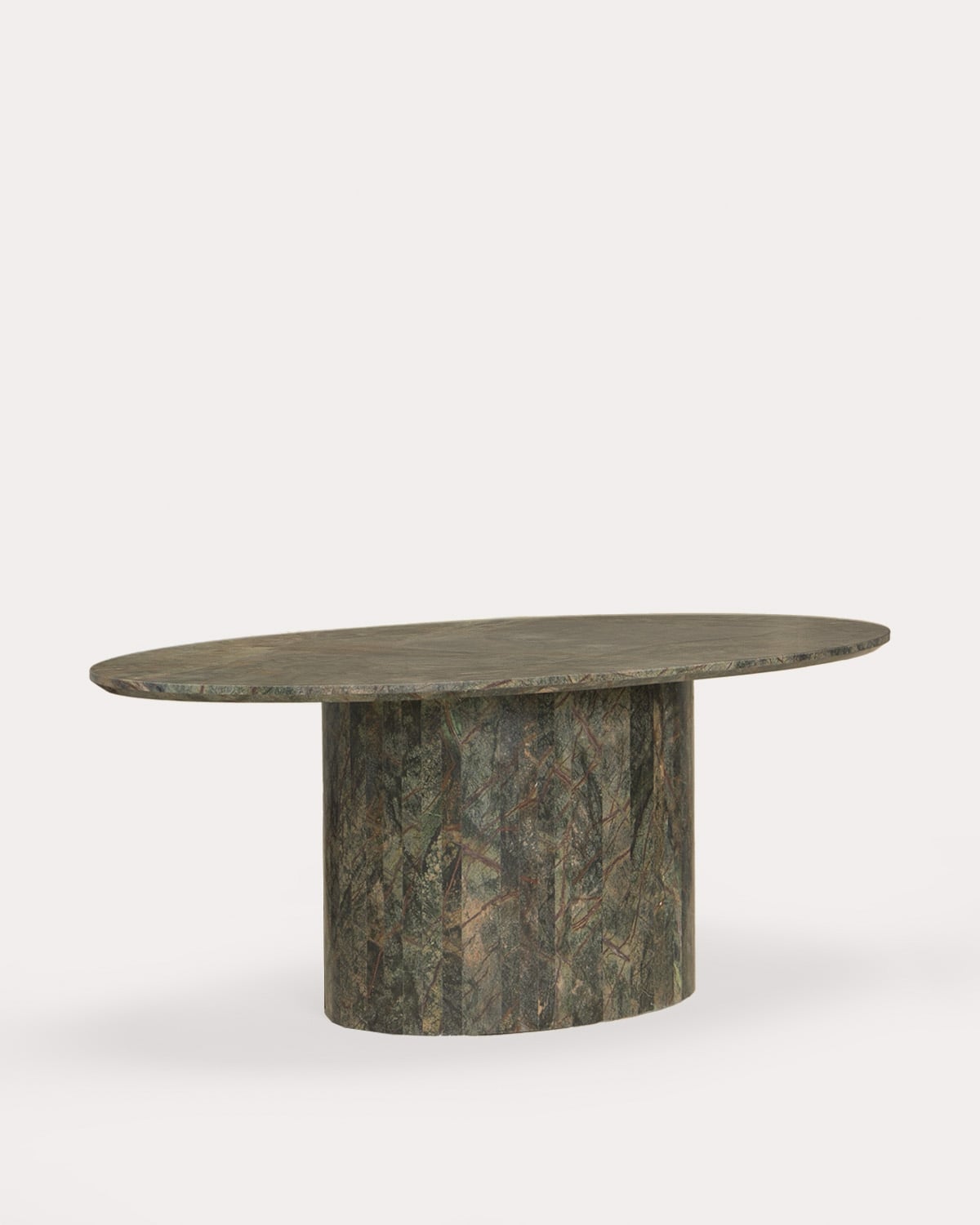 Mesa de comedor ovalada 220x110 cm de mármol Kyota, imagen de galer&iacute;a 1