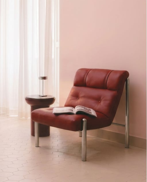 Sillón de Metal y Polipiel  Libni
