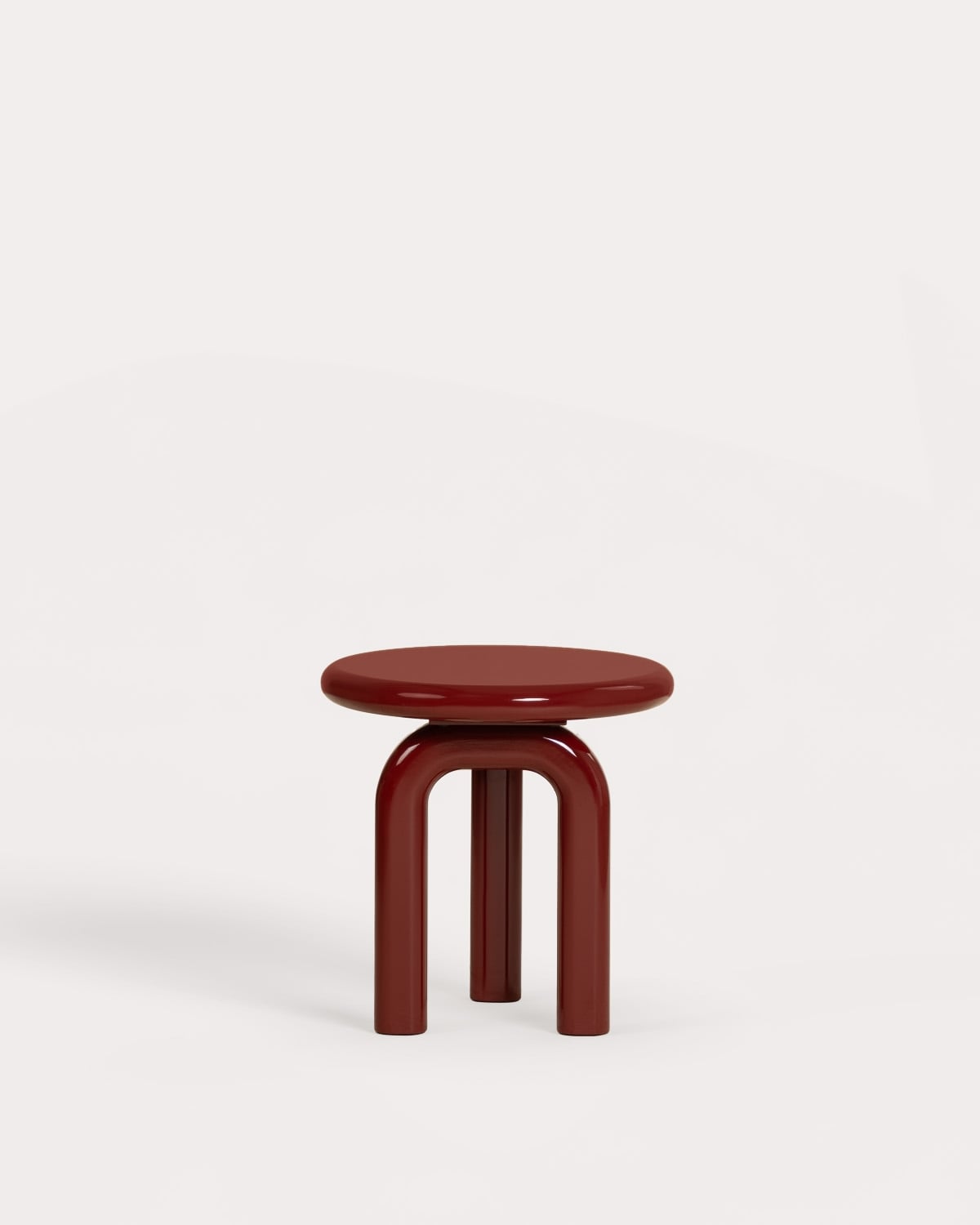 Mesa auxiliar redonda Ø50 cm de madera Gilber, imagen de galer&iacute;a 6