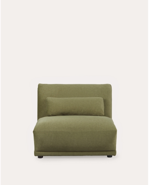 Módulo central de tela para sofá modular Choisy - Verde Nori