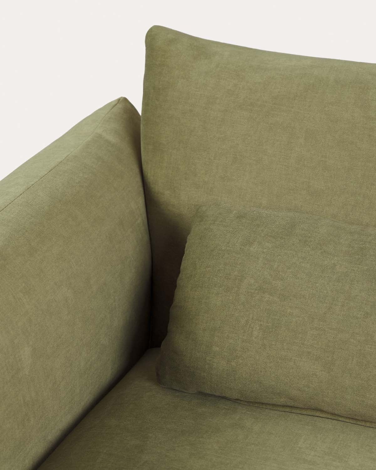 Sofá modular 4 piezas con 2 módulos central y 2 módulos esquinero de tela Choisy, imagen de galer&iacute;a 5
