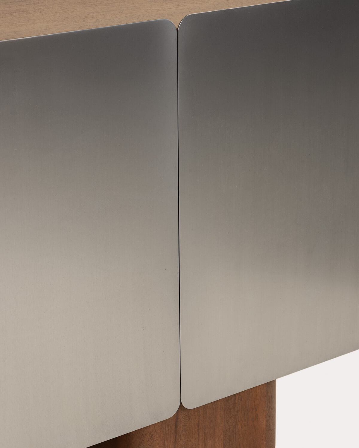 Mueble de tv de 6 puertas 240x50 cm de madera de mango y metal Arties, imagen de galer&iacute;a 4
