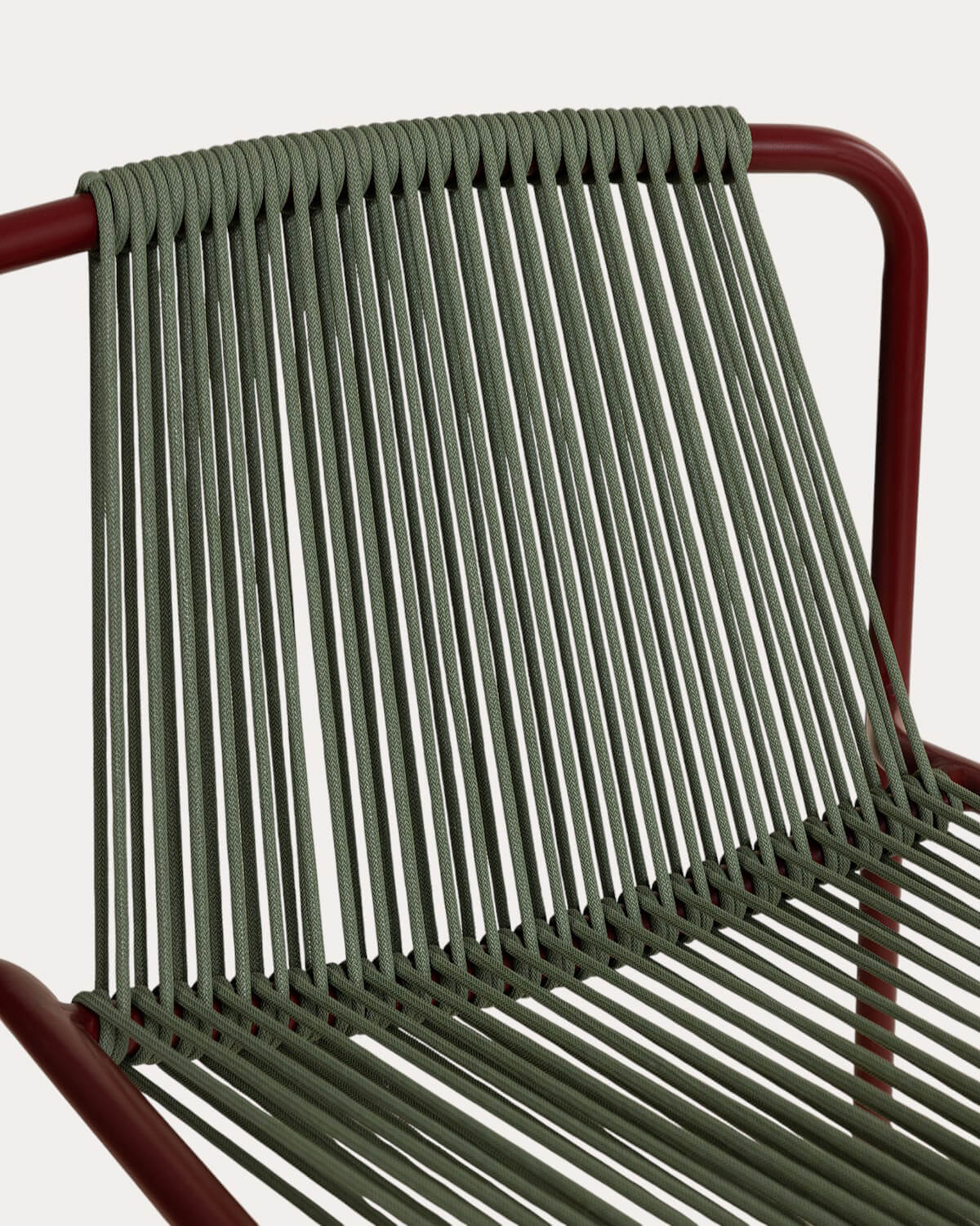 Taburete alto 75 cm de metal y cuerda Mayailer, imagen de galer&iacute;a 4