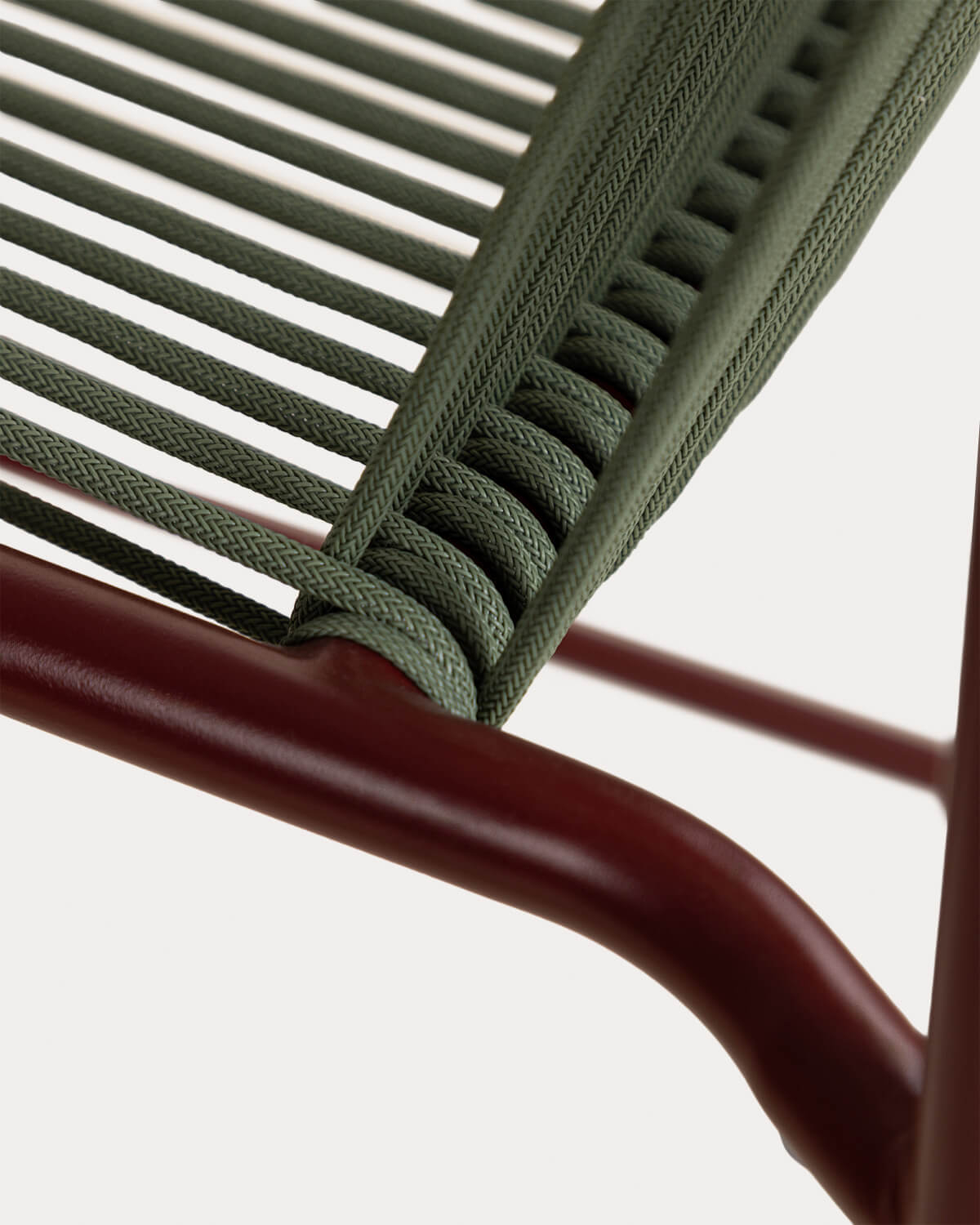 Taburete alto 75 cm de metal y cuerda Mayailer, imagen de galer&iacute;a 5