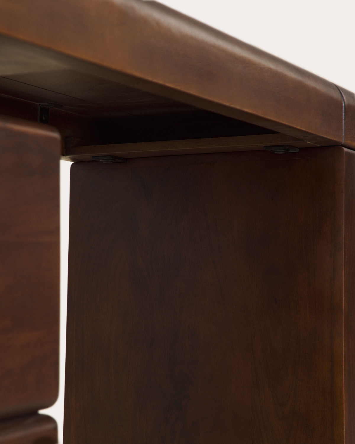Escritorio rectangular 120x50 cm de madera de mango con 2 cajones Thalia, imagen de galer&iacute;a 7