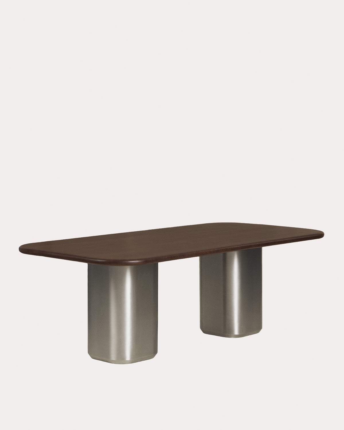 Mesa de comedor rectangular 220x110 cm de madera de mango y metal Wiros, imagen de galer&iacute;a 1