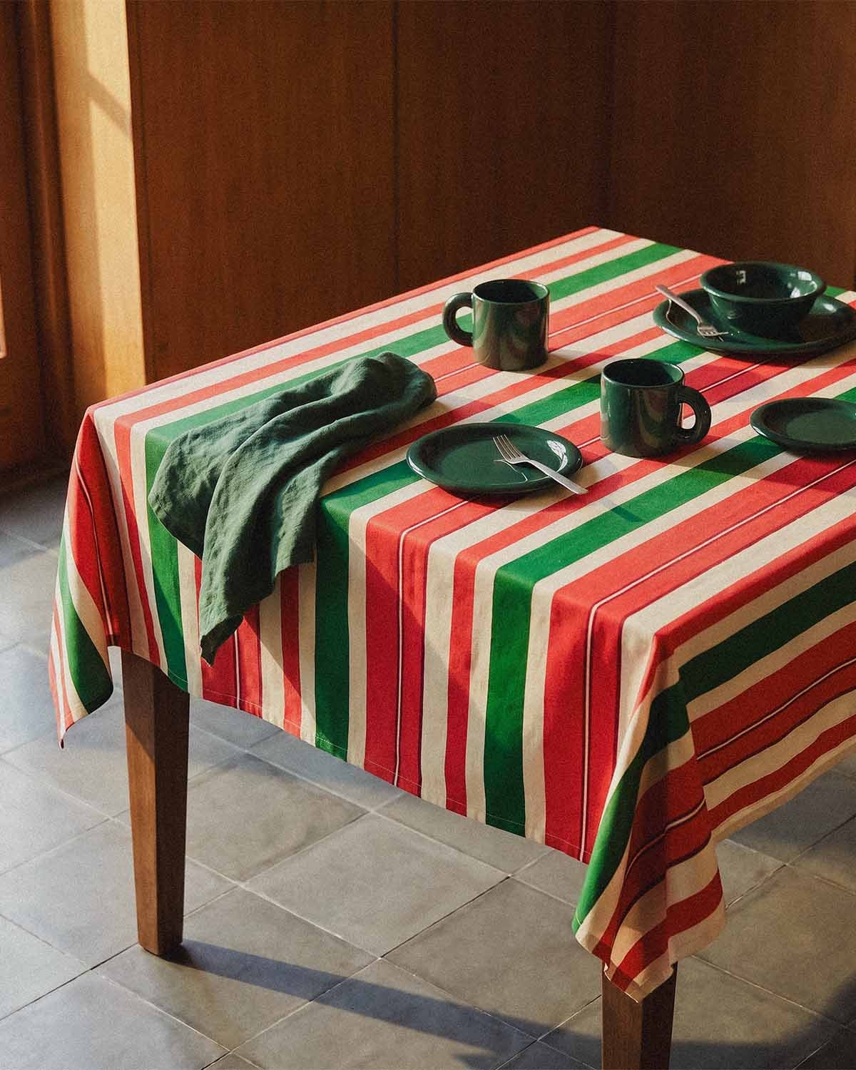 Mantel rectangular de tela Myron, imagen de galer&iacute;a 2