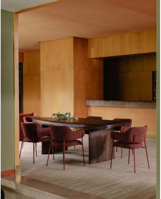 Mesa de comedor rectangular 220x110 cm de madera de mango Orlean